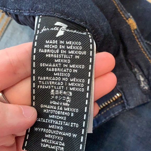 7 for All Mankind Dark Skinny Jeans - Picture 4 of 6